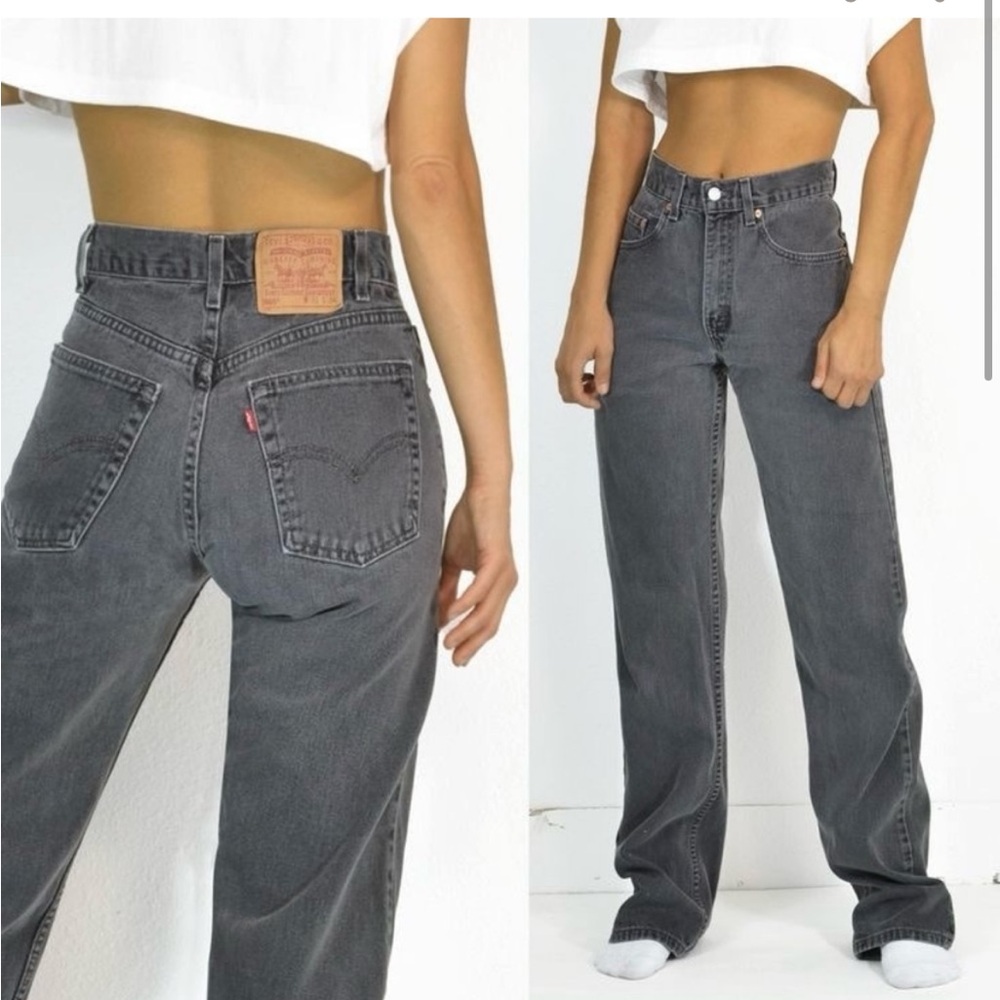 Levi's Gray High Rise Jeans with Straight Leg